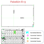 pabellon B13 plano